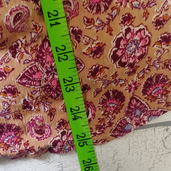 Billabong Boho Peasant Blouse Floral Small - Picture 10 of 10